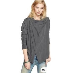 Free People Bond Wrap Sweater SZ XS Women's Alternative Edgy Cyberpunk Dystopian